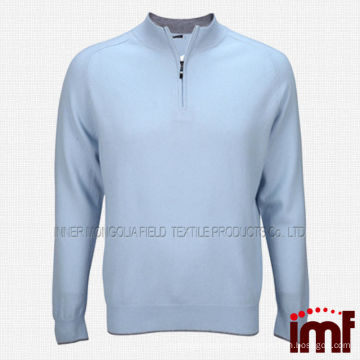 Pure Inner Mongolia Mens Cashmere Half-collar Sweater